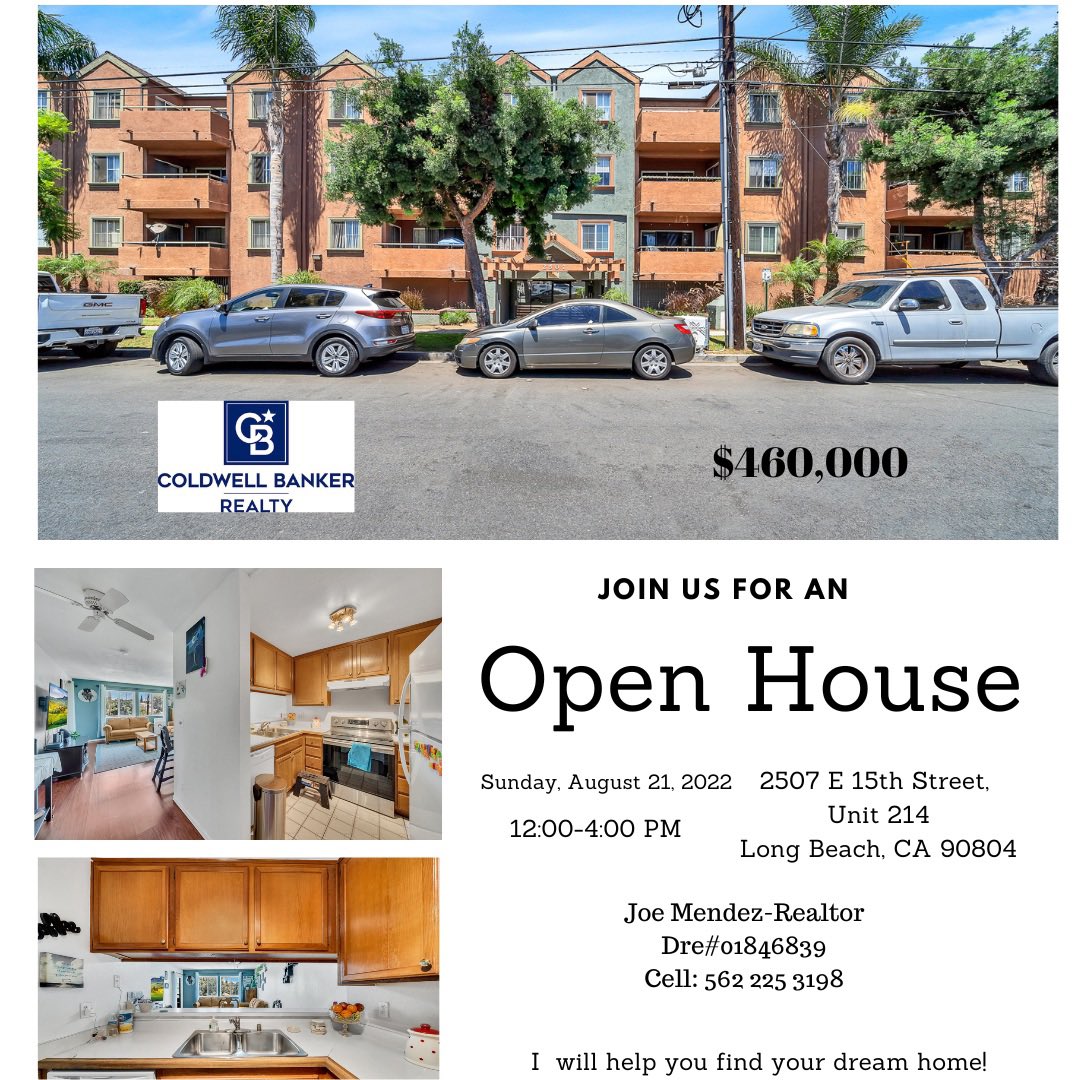 LBRERainbow's tweet photo. Open House, Sunday, August 21,2022,
Time: 12:00-4:00 PM perfect condo for #firsttimebuyers #longbeach 2 bedrooms, 2 bath, 953 sq ft, 2 car tandem #longbeachrealestaterainbow #lgbtq #lbglcc https://t.co/IBJQ6AjHgu