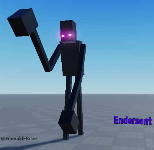 emeraldeiscue's tweet photo. Finally got to modeling the Endersent from #MinecraftDungeons!

Time taken: 30 minutes
#Minecraft #Roblox #RobloxStudio #RobloxDev #EchoingVoid https://t.co/YSoggF7nCb