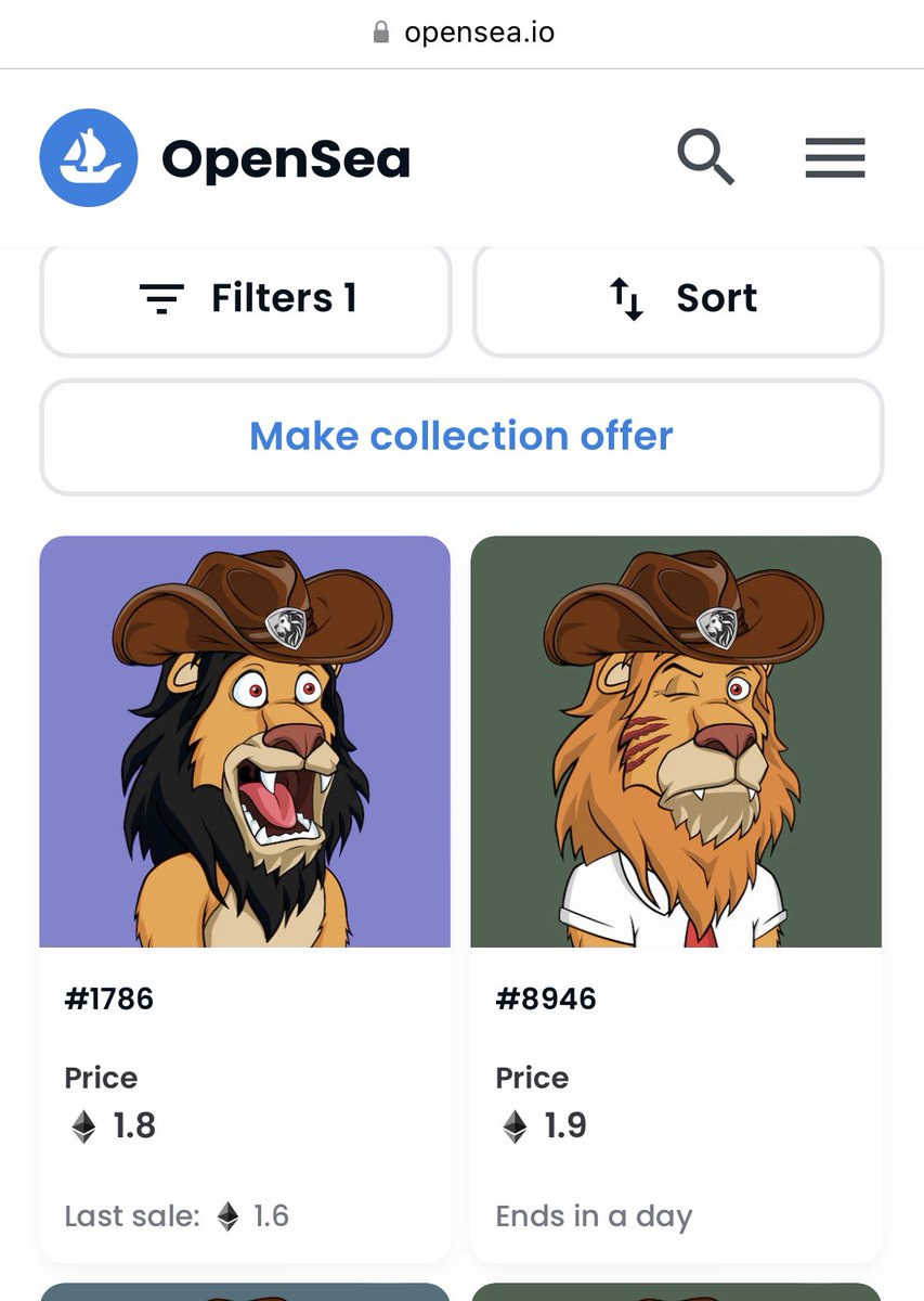 sikNFTs's tweet photo. @Nick27ETH @LazyLionsNFT @LazyMarshals @blackcapcrew @Nick27ETH thanks for the reply. Im not too keen on the blackcaps eyes but other than that it’s dope. Which would you say I’d the best value from these 2 that you said are on the floor? One only has 1 weeks left for sale and the other only 1 day? https://t.co/dK1cKOzCWx