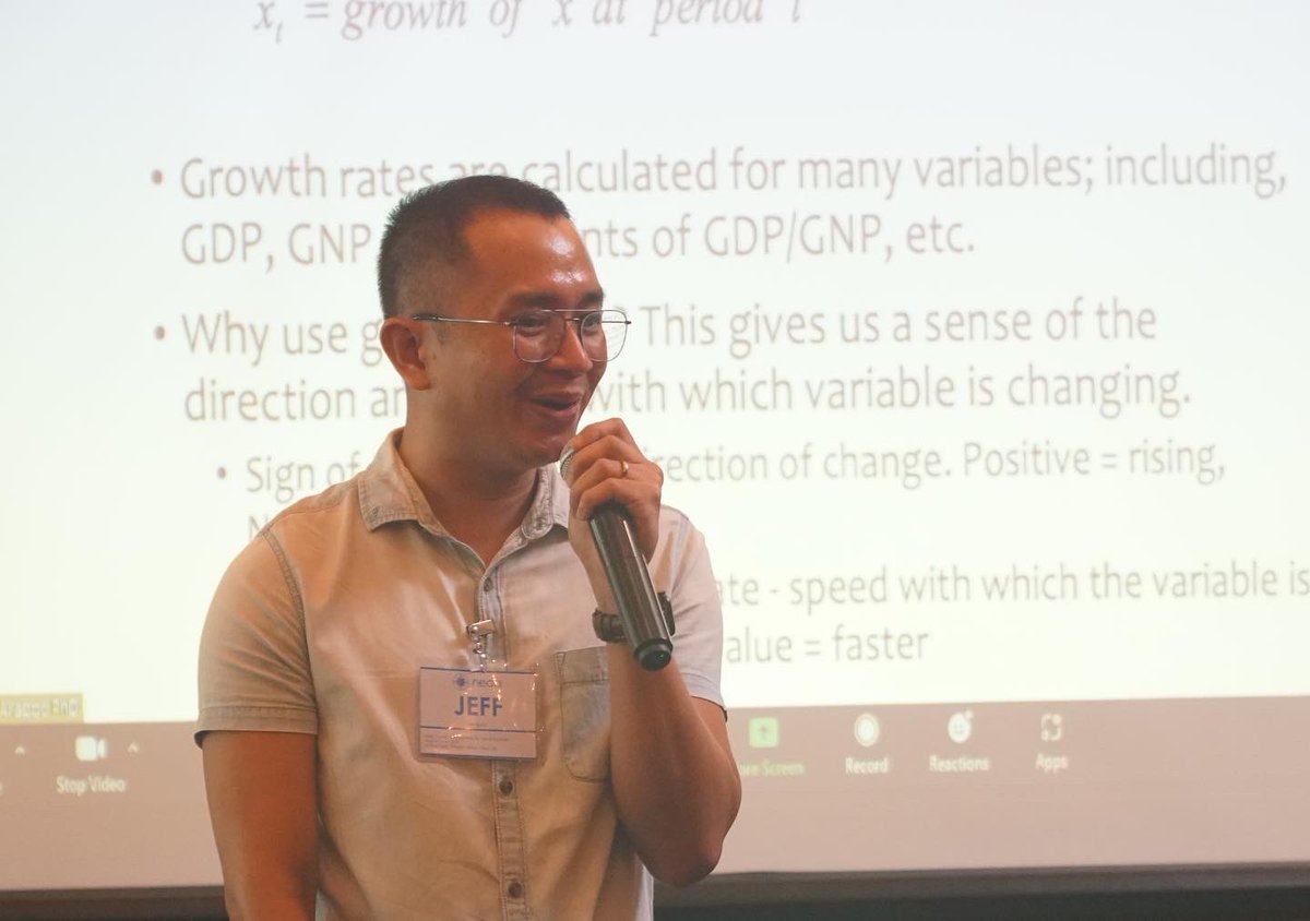 jaarapoc's tweet image. Last leg of the NEDA Basic Econ Course for Non-economists. 💙

#EconomicsForAll