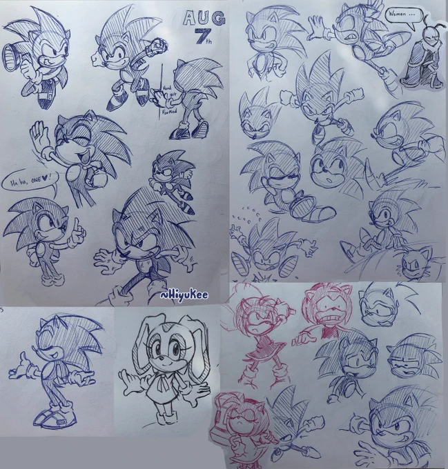 Sorry for the recent radio silence, been watching Sonic X in Japanese and spending some time in my sketchbook this month :)
(+ a bonus Leif) 
