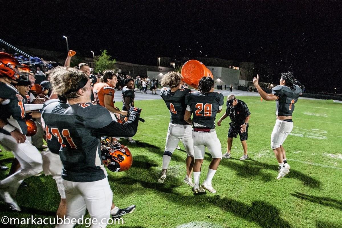 TCHSTorosFB's tweet photo. First game of the season in the books! Great team effort and win over Paxon 24-0 in the Kickoff Classic! 🤘🏼#hornsup @coachk_mike @CoachSkip10 @coachturpen @Sieto61 @SmeltzerKarl https://t.co/Puop2H72V5
