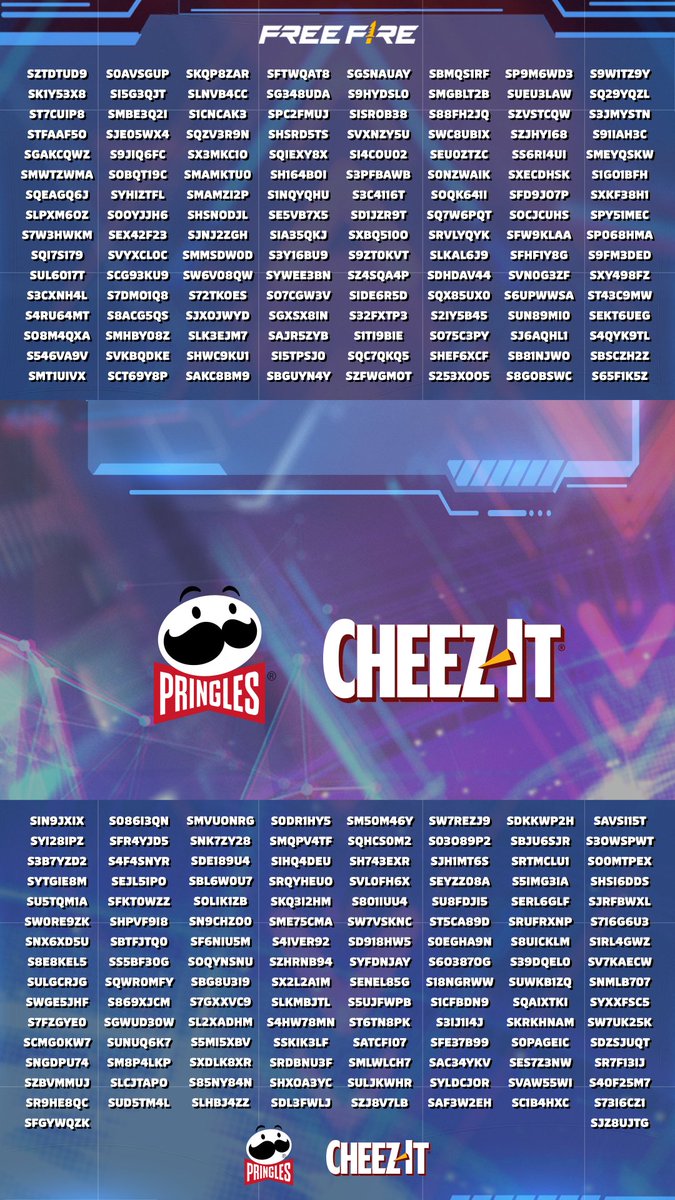 Se você já sacou quem é a nerdzinha do #frifas, então é só juntar o nome dela com um dos códigos abaixo e trocar lá no seu frifas por uma surpresa. Mas corre que cada código só vale uma vez! #FreeFire
2 em diante.