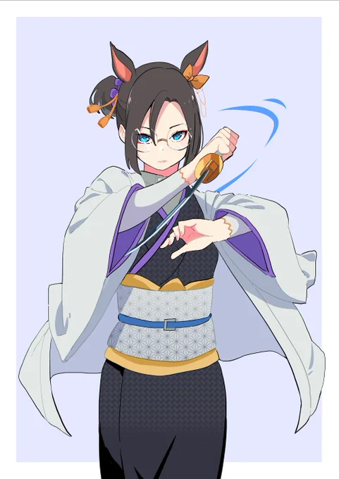 和服+眼鏡のエアグルーヴ 