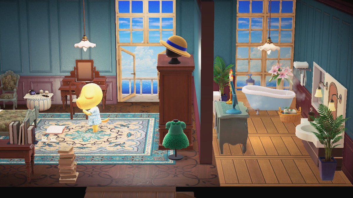I've been getting back into animal crossing recently, and did I spent too much time designing Goldie a mini Cardew House/Island from ASPG in Happy Home Designer? Yes, yes I did and I'm slightly obsessed ✨️