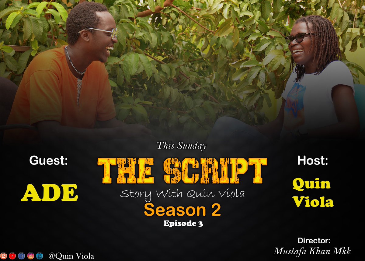 There is a feeling I have when doing #THESCRIPT with these creatives that I can’t explain. So much laughter and fun today. Thank You, Ade.

#ssot 

youtube.com/c/QuinViola