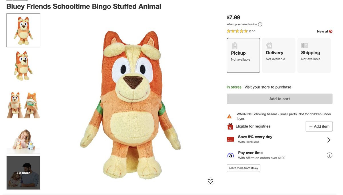Schooltime Bluey & Bingo plushies are now listed on Target's website. 
MooseToys seems to be sending out some of the plushies (along with Winton & Lila) to certain people for promotions, so here's hoping they'll be seen in stores very soon.