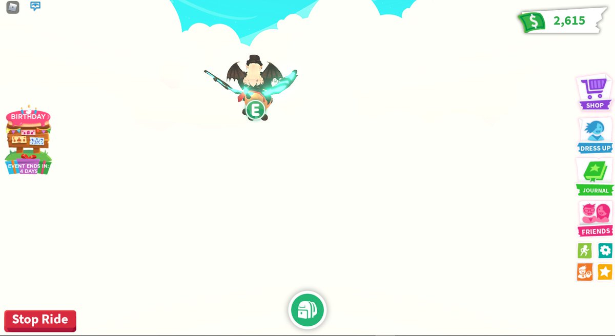 birdlover880's tweet photo. @PlayAdoptMe Hey, there's a glitch with the fall shop that causes you to die upon entering. There's no way to get out of this screen, so you have to leave. I tried flying a pet so you wouldn't die but my screen got stuck like this and I still had to leave: https://t.co/z73cHc7byf
