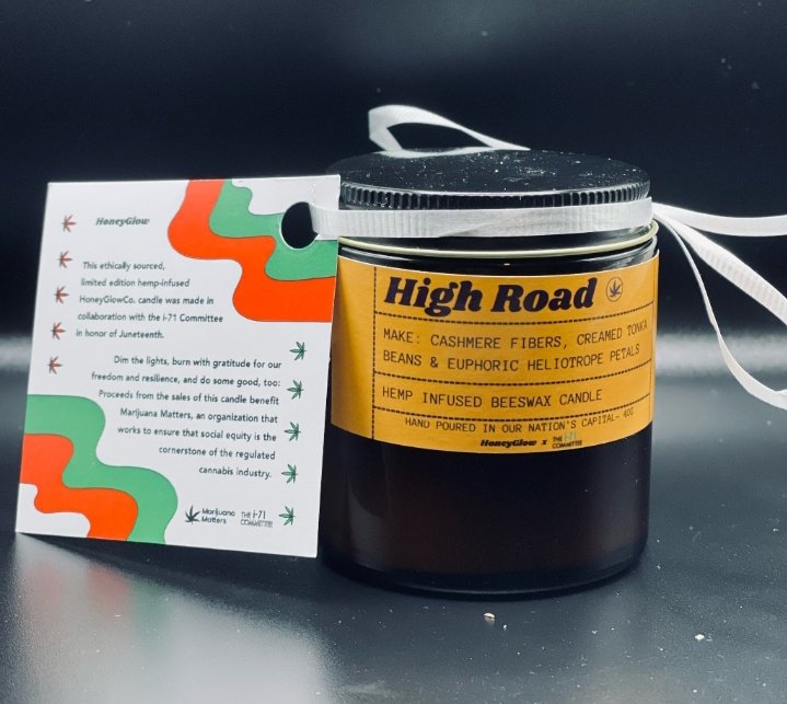 PeaceInTheAirDC's tweet photo. Honeyglow Candles🕯 

Proceeds from the sales of this candle benefit Marijuana Matters, an organization that worked to ensure that social equity is the cornerstone of the regulated cannibus industry. https://t.co/Udf3fNG5DY