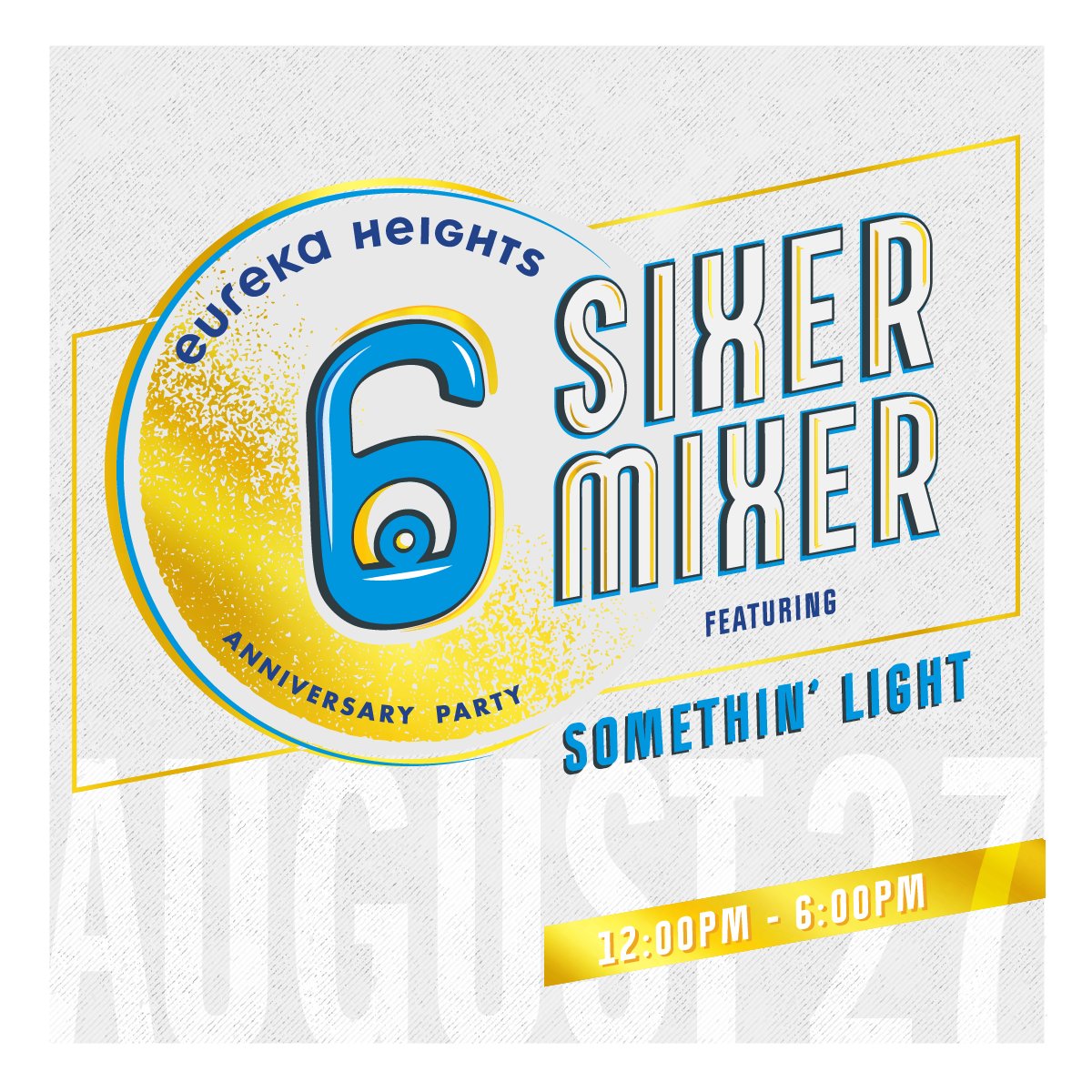 Just one week away! Slide into your jorts and join us in celebrating 6 years of our taps flowing, the launch of a new favorite, Somethin' Light, and paying tribute to AxHat's farewell. We'll have music, raffles, food and good 'ol time.