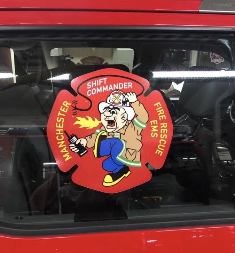 Local1579's tweet photo. The Shift Commander and Truck Company logoβs of. #MFRE #CompanyPride https://t.co/lepqoELqz2