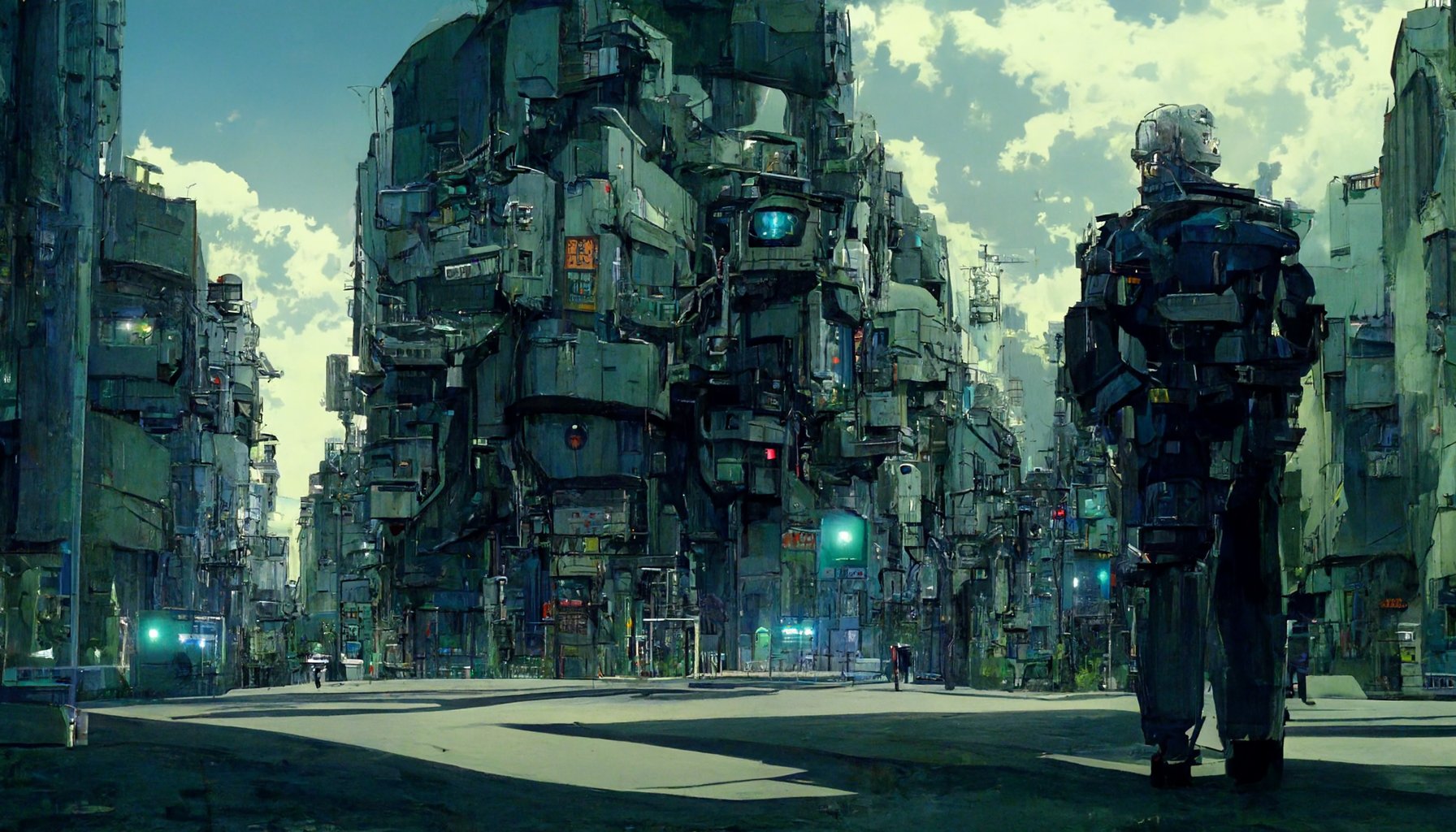 スノク0 Midjourney Aiart 未来の都市の街中の風景 T Co Liulyverwo Twitter