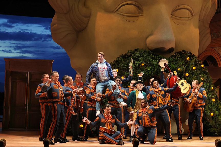 santafeopera's tweet photo. Tonight, our Barber of Seville cast will be singing a song or two!
Limited tickets available for 2nd to last performance of Stephen Barlow's cheery take on Rossini's classic. https://t.co/SDgmcKgGZa
📷️ L: @barihopkins & Ensemble R: @JackSwanson1 & Ensemble by @curtisbrownp https://t.co/wzR5nAbemJ