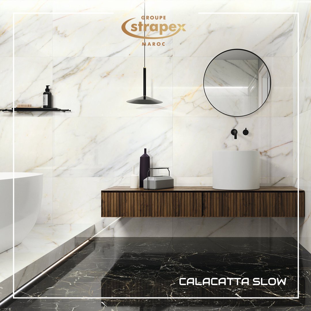 strapexmaroc's tweet photo. Raffinée, inspirante et unique, la série #CALACATTA_SLOW apporte une touche d'originalité distincte à chaque pièce.

#carrelage #ceramics #art #strapex #style #architecture #deco #interior #inspiration #design #chicdesign #renovation #décorateur #modern #luxury #decoration https://t.co/lKem6qCbc0