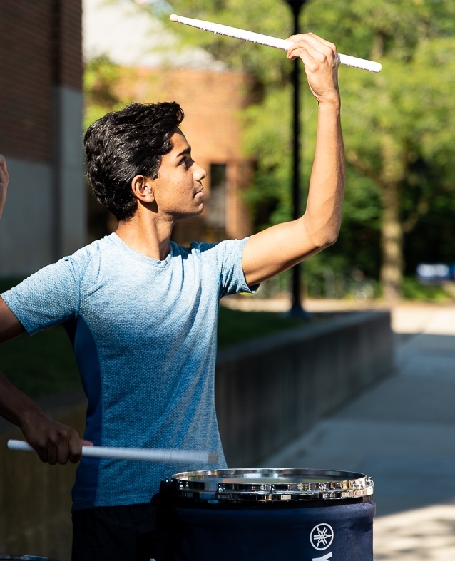 umichband's tweet photo. Sun's out, drums out 🥁

#UMichBand #GoBlue #MMB125 https://t.co/fnC9xpLPPY