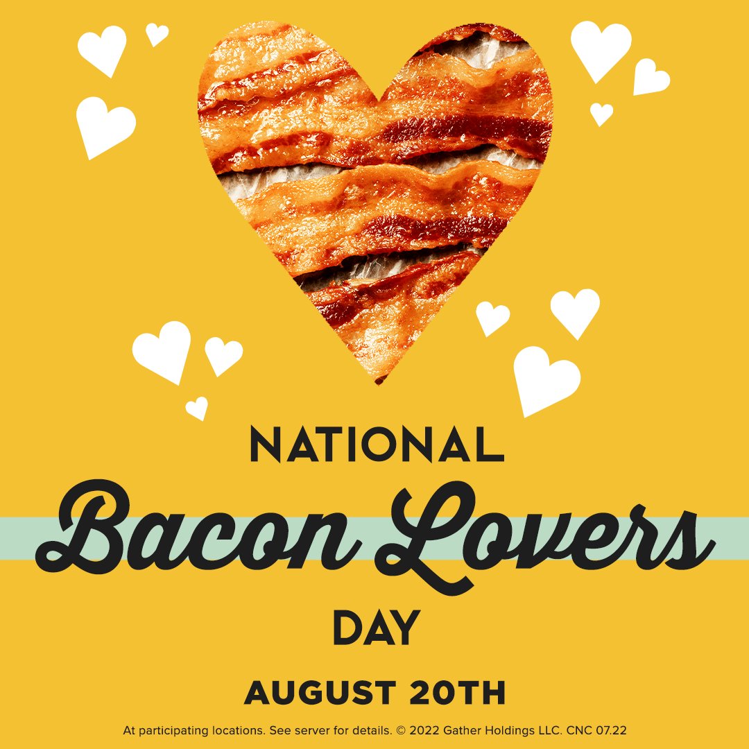 CocosRestaurant's tweet photo. You 'bacon' us crazy! Join us for National Bacon Lovers Day! https://t.co/eZvT1Hdw4y