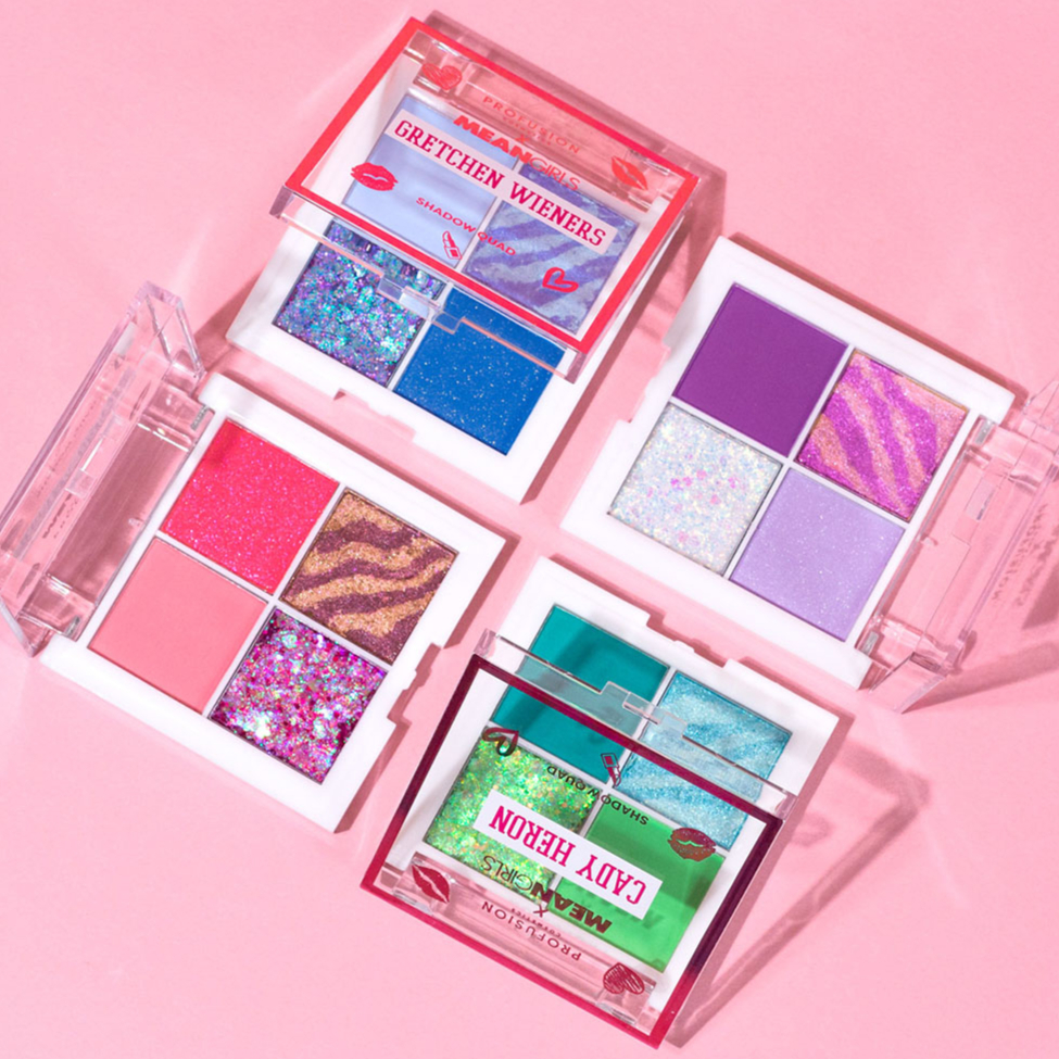 ProfusionCo's tweet photo. How grool are these palettes dedicated to the queens of North Shore High 🤩💜 Mean Girls Collection is now up to 50% OFF through the weekend!
_______________
#ProfusionCosmetics #Profusion #makeupdeals #makeupmafia #eyes #eyeshadowpalettes #meangirlsmakeup #profusionxmean https://t.co/iPhIgo4Led