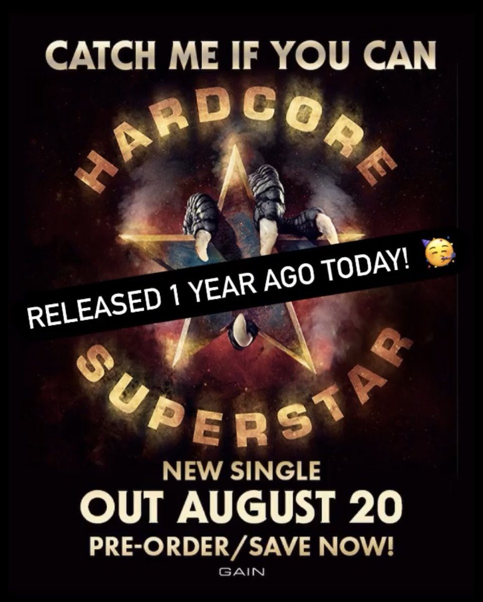 One year already since we released Catch Me If You Can! Time flies when you’re having fun… Let’s crank it loud tonight!! 🤘🏼🤣🤘🏼
