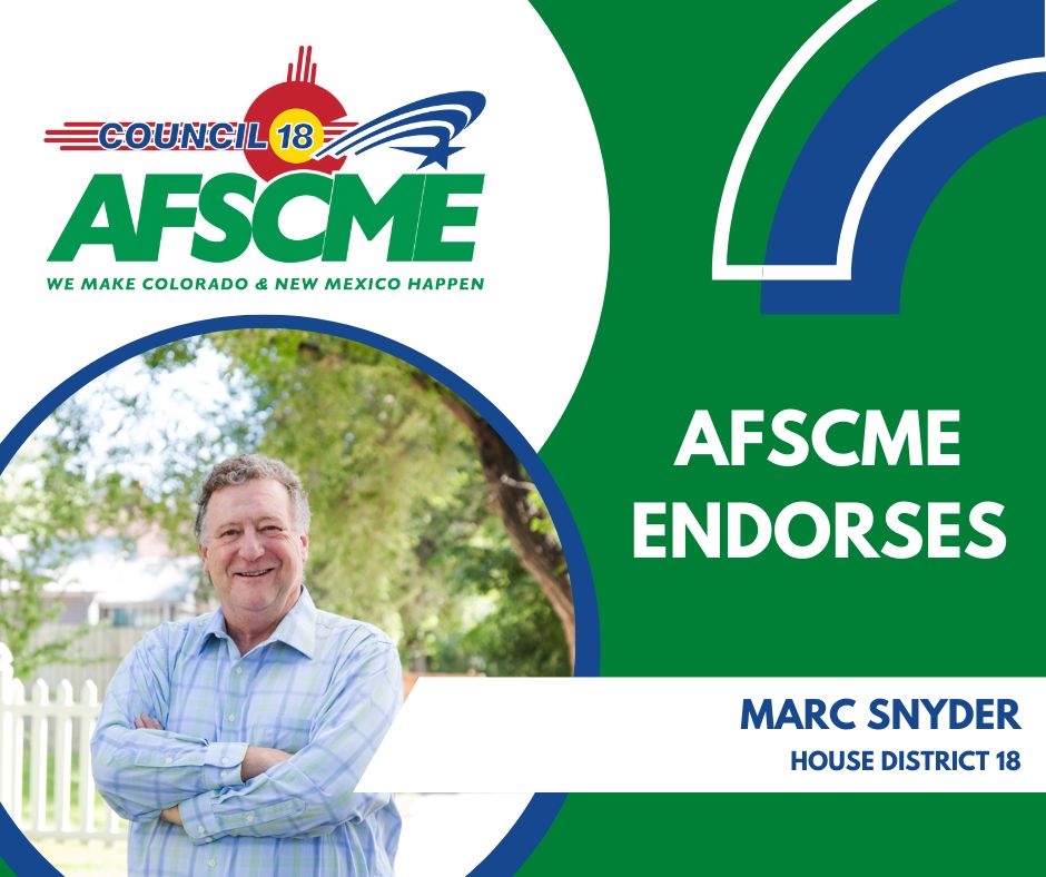 I'm proud to be endorsed by the AFSCME Local #18 this election cycle. I'm excited to continue to work with labor groups to make our working people prosperous.