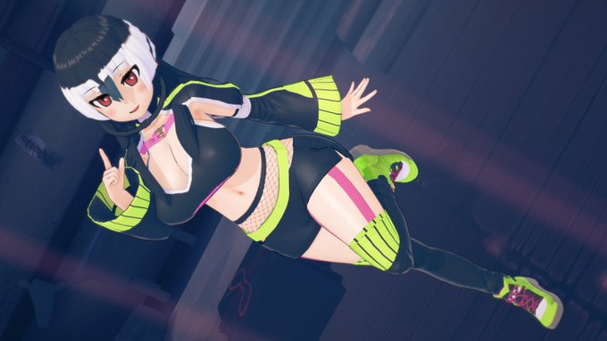 夜ステージのヒゲペンギンちゃん🐧✨ 