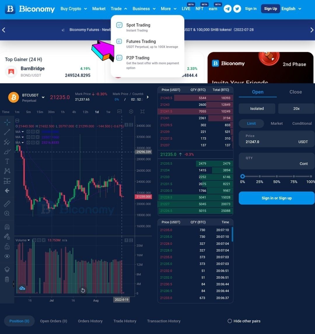 🥳#BiconomyExchange Futures Trading Function is Now Available on Web Version🔥

🚀Now You can Easily Trade The #Futures Products of Biconomy on the Website.
👉More Details - biconomy.com/future/

#btc #eth #crypto #futures #Biconomy