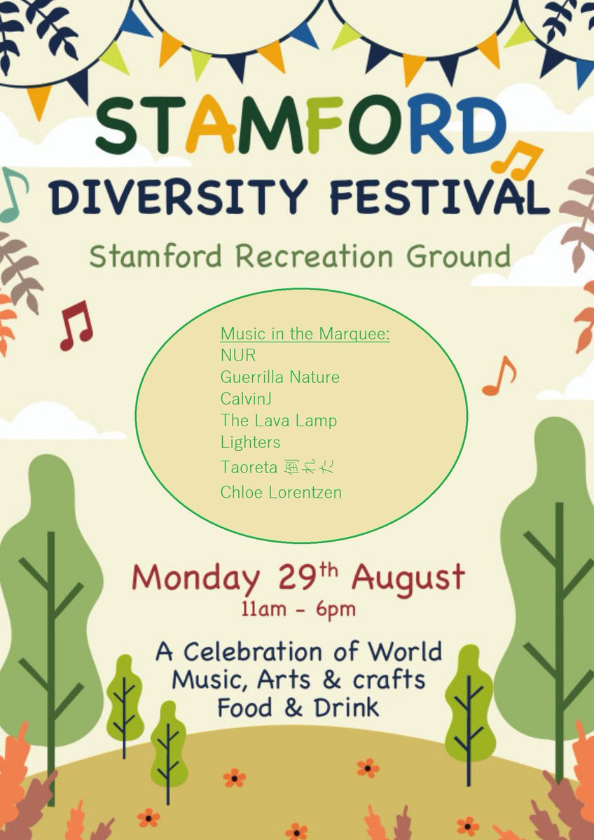 StamfordDFest's tweet photo. Some amazing local musicians playing in the marquee August BH Monday 29th Stamford Diversity Festival 2022! #NUR (pictured) 
@GuerrillaNature 
#CalvinJ #TheLavaLampLighters 
@TaoretaUK 倒れた 
@chloe_lorentzen #SDF2022 sponsored by #Bakkavor supported by #LOVCreativeSummer https://t.co/jkZgZMGeHb