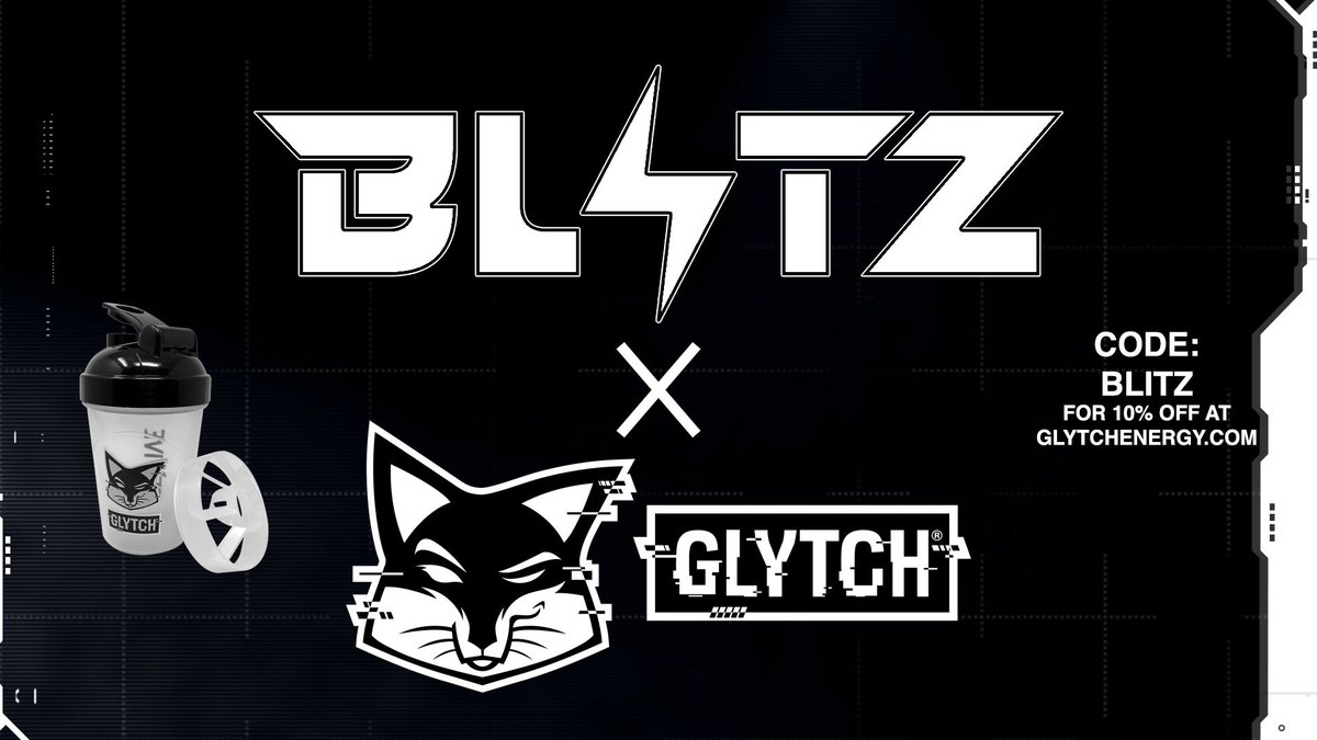 BLITZTEAMGG's tweet photo. GLYTCH CHECK!

Who is using code BLITZ? 👀

Every purchase using code BLITZ at https://t.co/8CInw1S9lG helps us with our tournament entries, community events, and giveaways! If you’re new to Glytch, go check out @GLYTCHEnergy 

We recommend the starter kit! https://t.co/NfaieTGveb