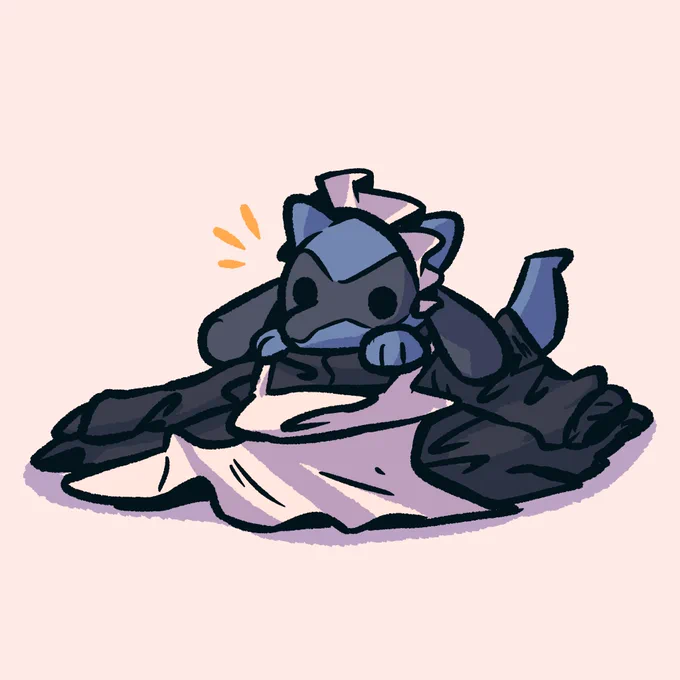 Riolu in a maid outfit 
