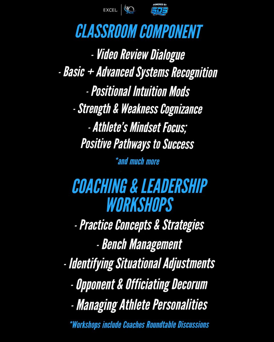 SOS_Hockey's tweet photo. EXCEL IQ 🔹 POWERED BY SOS HOCKEY

The most complete Training Program for today's Athletes ~ combining skill with ALL aspects of Hockey 🔹 for Players, Goaltenders, and Coaches.

🔵⚫  Registration for the 2022-23 season will open September 1st ⚫🔵

#nextleveltraining #soshockey https://t.co/dCE3c7ZJcA