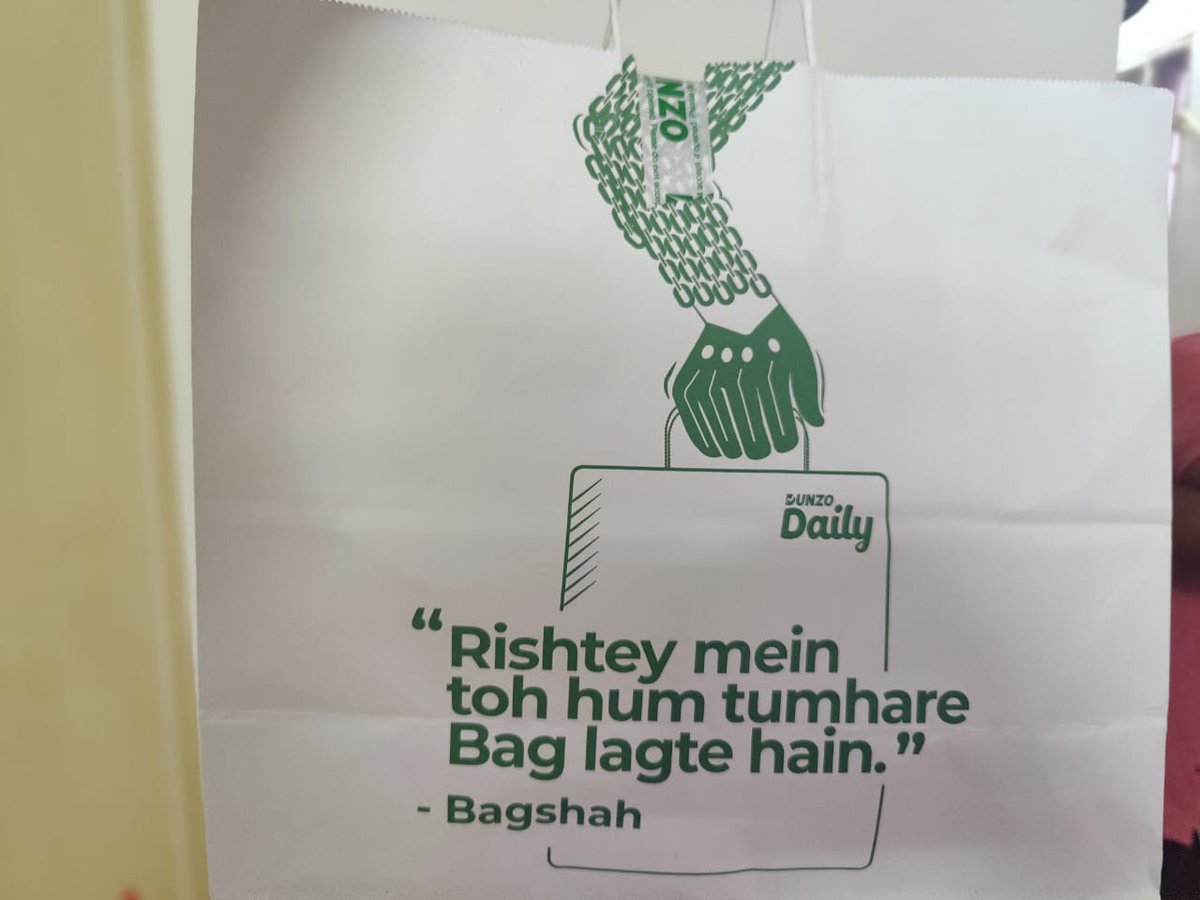 sinan_indabettu's tweet photo. @DunzoIt is a Bangalore based company. Bangalore is one of the biggest market to @DunzoCare. But they are not using single Kannada word in their bags. They need everything from Karnataka. But no Kannada?

#serveinmylanguage https://t.co/YZLkHLDbmk