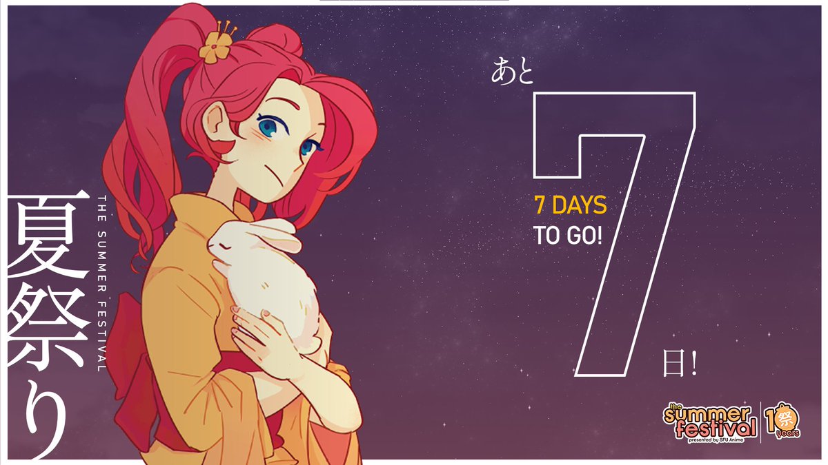 📅Time flies! There are only 7 Days left until the 10th anniversary of the Summer Festival!

We are excited to see you next week at #sfusummerfest ! ✨