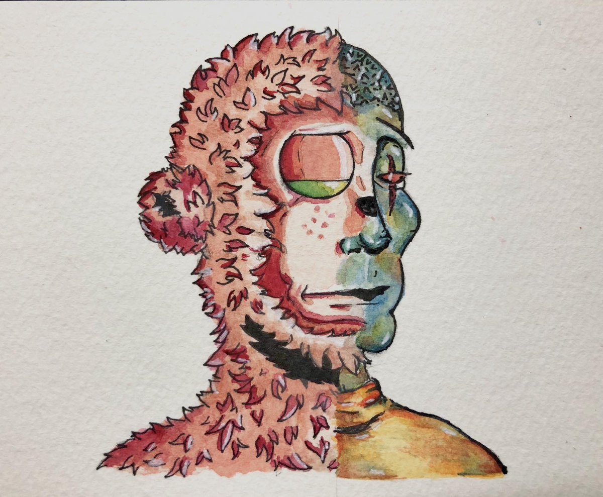 amnci_sol's tweet photo. My fan art submission for @y00tsNFT 🔥 excited to see what the team uncovers next! The scholarships is definitely just the tip of the iceberg 👀 

Presenting a half degods half y00ts painting, amnci style! ❤️

Never fade @frankdegods 🫡 https://t.co/vTxahVQ8se