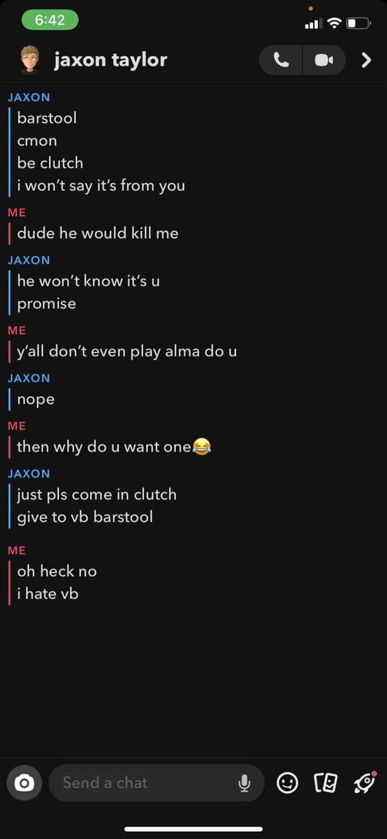 Breaking News 🚨 <a href="/BarstoolVBHS/">Barstool VBHS</a>  has officially made <a href="/JaxonTaylor12/">Jaxon Taylor</a> their certified bitch.