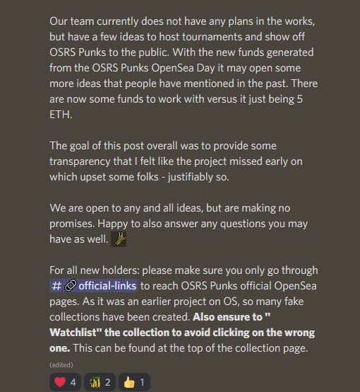 Made an announcement in the discord and wanted to ensure Twitter saw it too. 

Information on what happened in the last 24 hours.

(2 photos because of the length of the announcement)