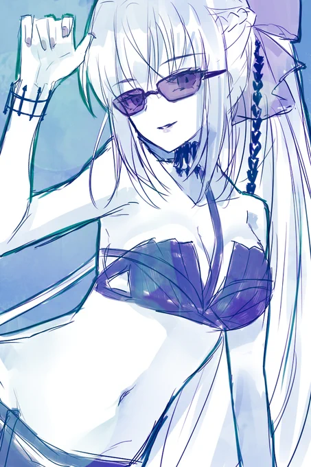 水着モルガン様と回る夏イベ楽しかったなぁ(幻覚)#FGO  #FGO水着イベント2022 