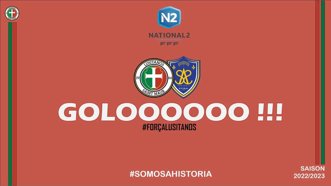 USLUSITANOS's tweet photo. #USLSAS / 3️⃣-2️⃣⏳60ème
Josué Ahouré redonne l'avantage et inscrit son premier but sous ses nouvelles couleurs, bien servi par Nordine Benaries. 
#ForçaLusitanos https://t.co/riZeATDaUj