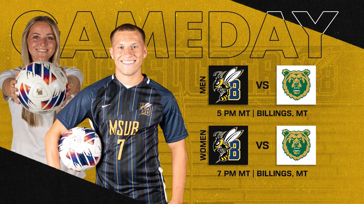 MSUBsports's tweet photo. GAMEDAY
🆚 Rocky
📍 Herb Klindt Field 
⏱ #MSUBMSoc 5 p.m. #MSUBWSoc 7 p.m.
🖥 https://t.co/dgGGObPT5A
📊 https://t.co/zbFHkbtcV6

#MagicCityDerby https://t.co/IjsFnH0QG2