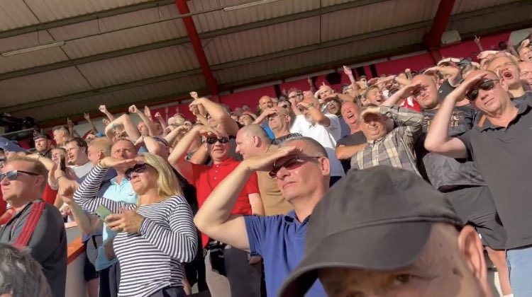 afcpistola's tweet photo. 🚨🚨The fans want arteta out and Pepe in!!. As seen in this picture, the fans are signalling to the the manager that they want Nicolas Pepe (our best player) back in the squad. Listen to the fans🤬.

#artetaout #pepein https://t.co/XxOjGxiMKm
