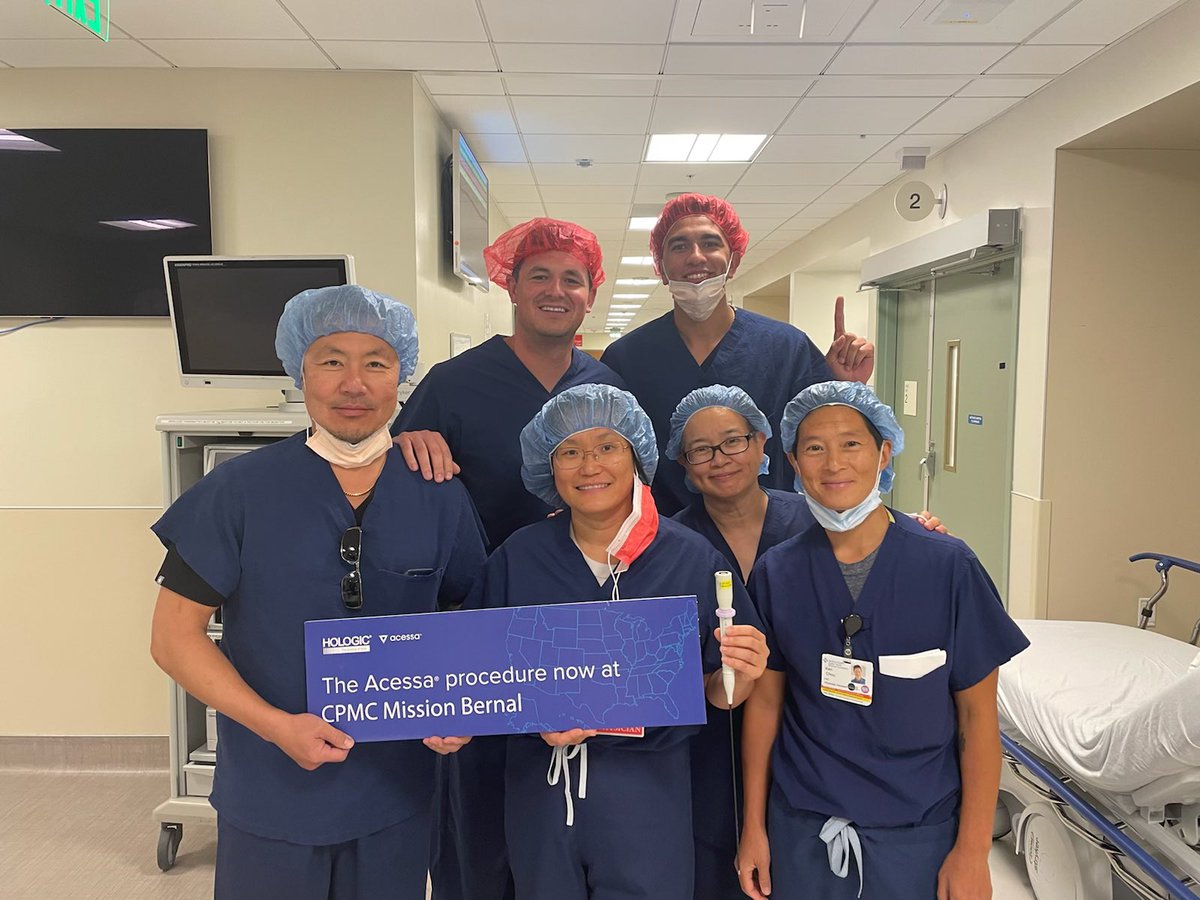 drkathyhsiao's tweet photo. Excited to be one of the first surgeons to offer this innovative outpatient uterine sparing fibroid treatment in San Francisco. Thank you Hologic and Dr. Steve Yu. #Acessa #Lap-RFA #Fibroid  #NoHysterectomy #CPMC #SutterHealth #MIGS #Hologic https://t.co/fcS1BTKNjU