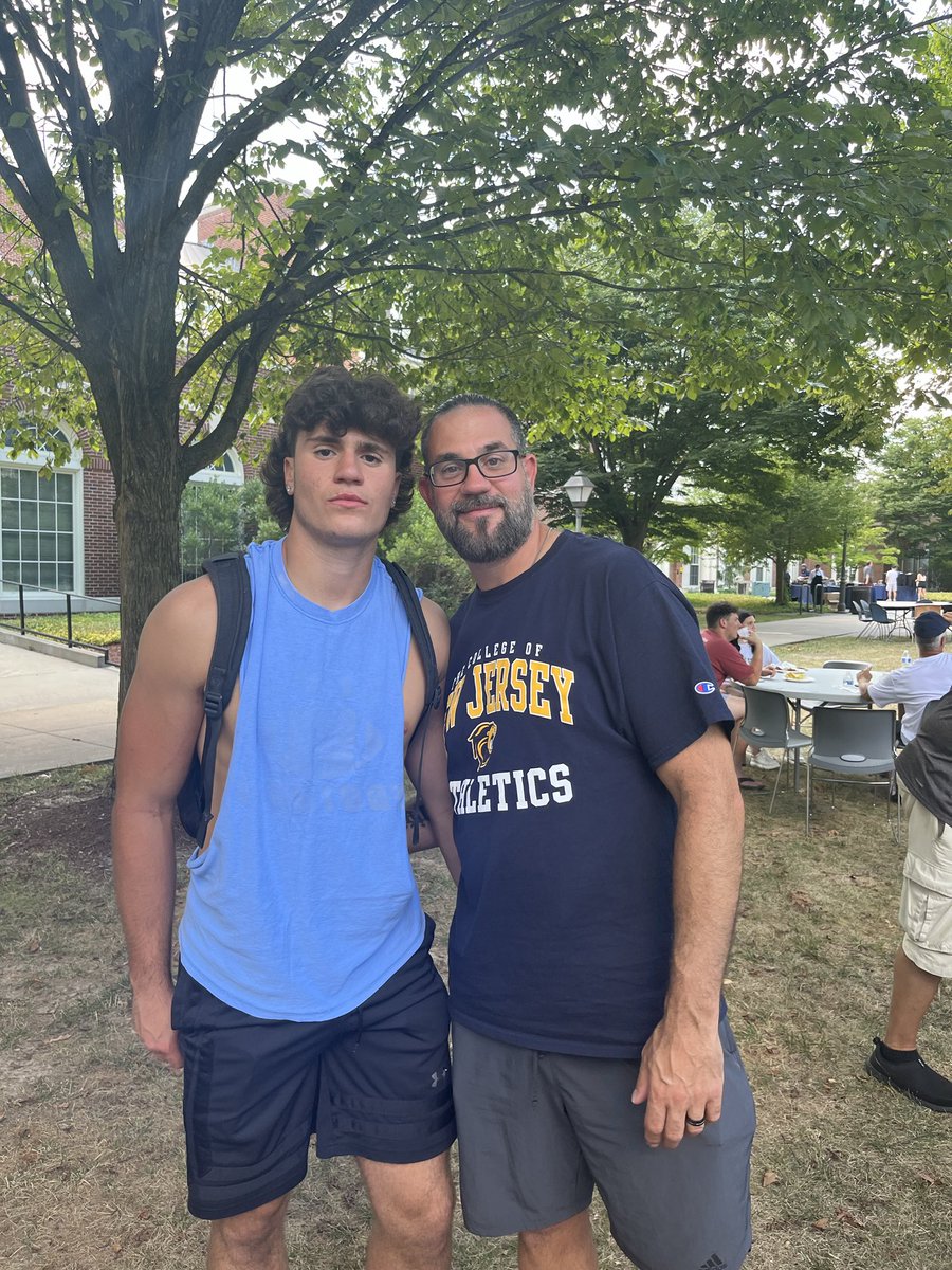 Coach Sessa and ⁦<a href="/JamesonSessa/">Jameson Sessa</a>⁩ after his inter-squad scrimmage today ⁦<a href="/TCNJfootball/">TCNJ Football</a>⁩ 

⁦<a href="/csessaPSC/">Chris Sessa</a>⁩