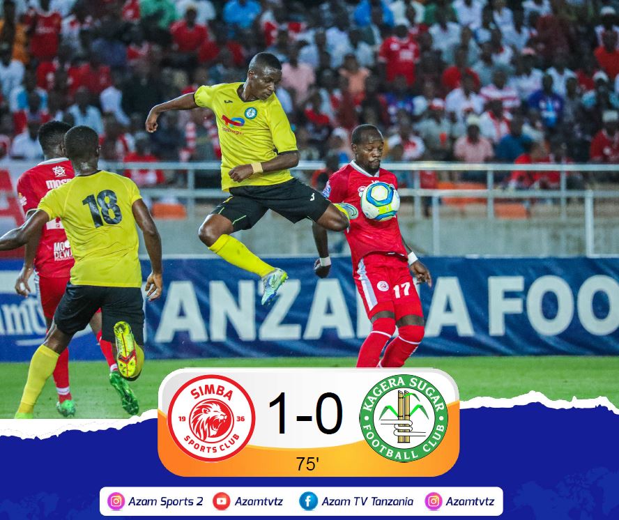 azamtvtz's tweet photo. 75’ | #NBCPL
Simba 1-0 Kagera
LIVE #AzamSports1HD
#NBCPLUpdates #NBCPremierLeague #NBCPL #LigiKuuYaNBC #SokaLetuBambam #SimbaSC #KageraSugar #SimbaKagera https://t.co/sKl72Y9uCS