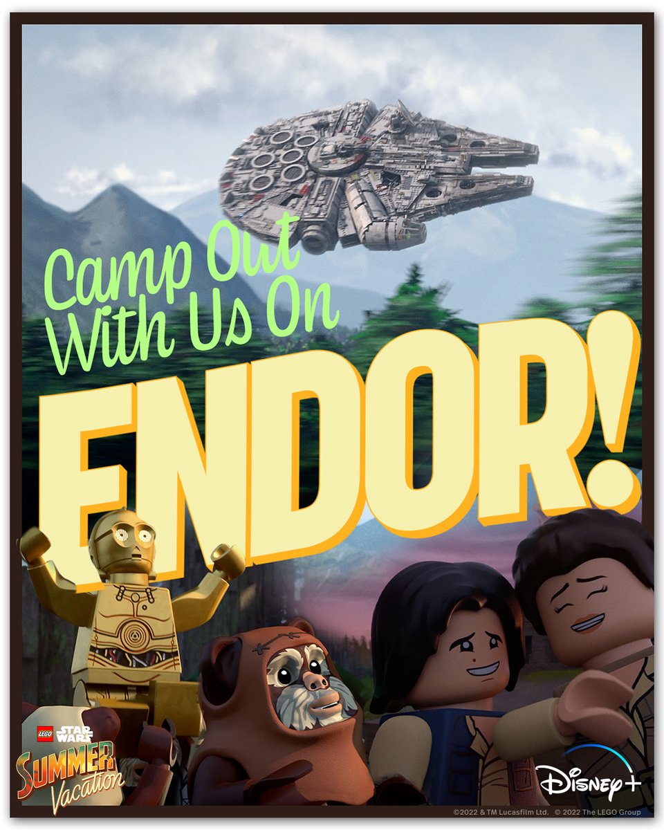 starwars's tweet photo. The famous forest moon is so nice this time of year 🏕LEGO Star Wars Summer Vacation is Now Streaming on @DisneyPlus. https://t.co/GyhND0zzel