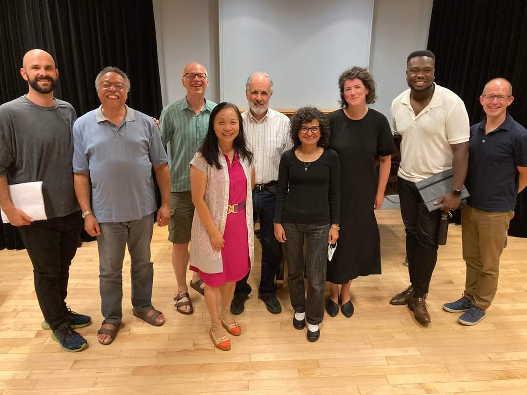 BanooZan's tweet photo. #PreRecording #song #Recital #commissioned by #GeorgeElliottClarke #composer #JamesRolfe #Voices #AlexSamaras #AndrewAdridge #JeremyDutcher #piano: #LaraDoddsEden August 18, 2022 #Canadian #Music Centre #poetry https://t.co/bcdVE1Ps0f