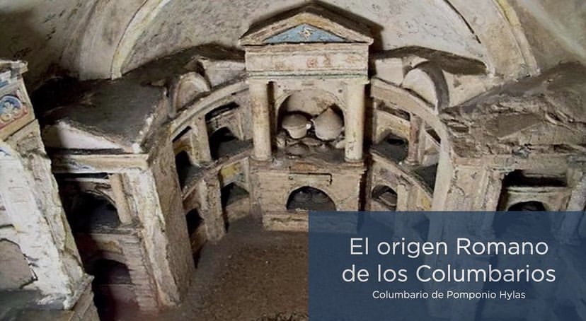 boxtomb's tweet photo. Las familias romanas más adineradas excavaban una cámara bajo el suelo donde depositaban las urnas con las cenizas de sus difuntos en los huecos practicados en las paredes. https://t.co/uv8sxxU0xk