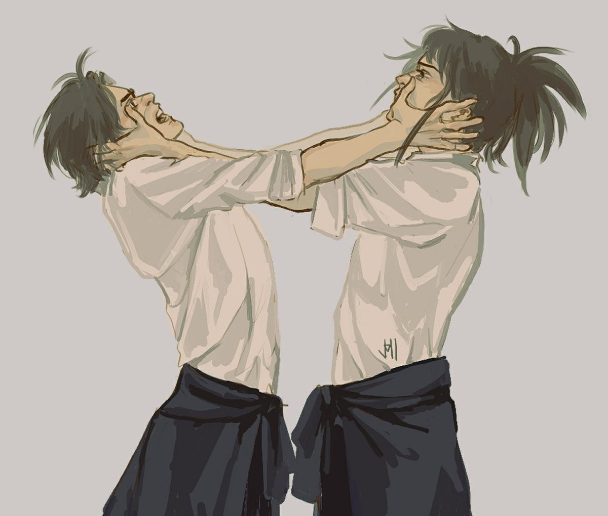 jumi_skt's tweet photo. #chainsawman #csm 
kurose and tendou https://t.co/SuI7BYnllo