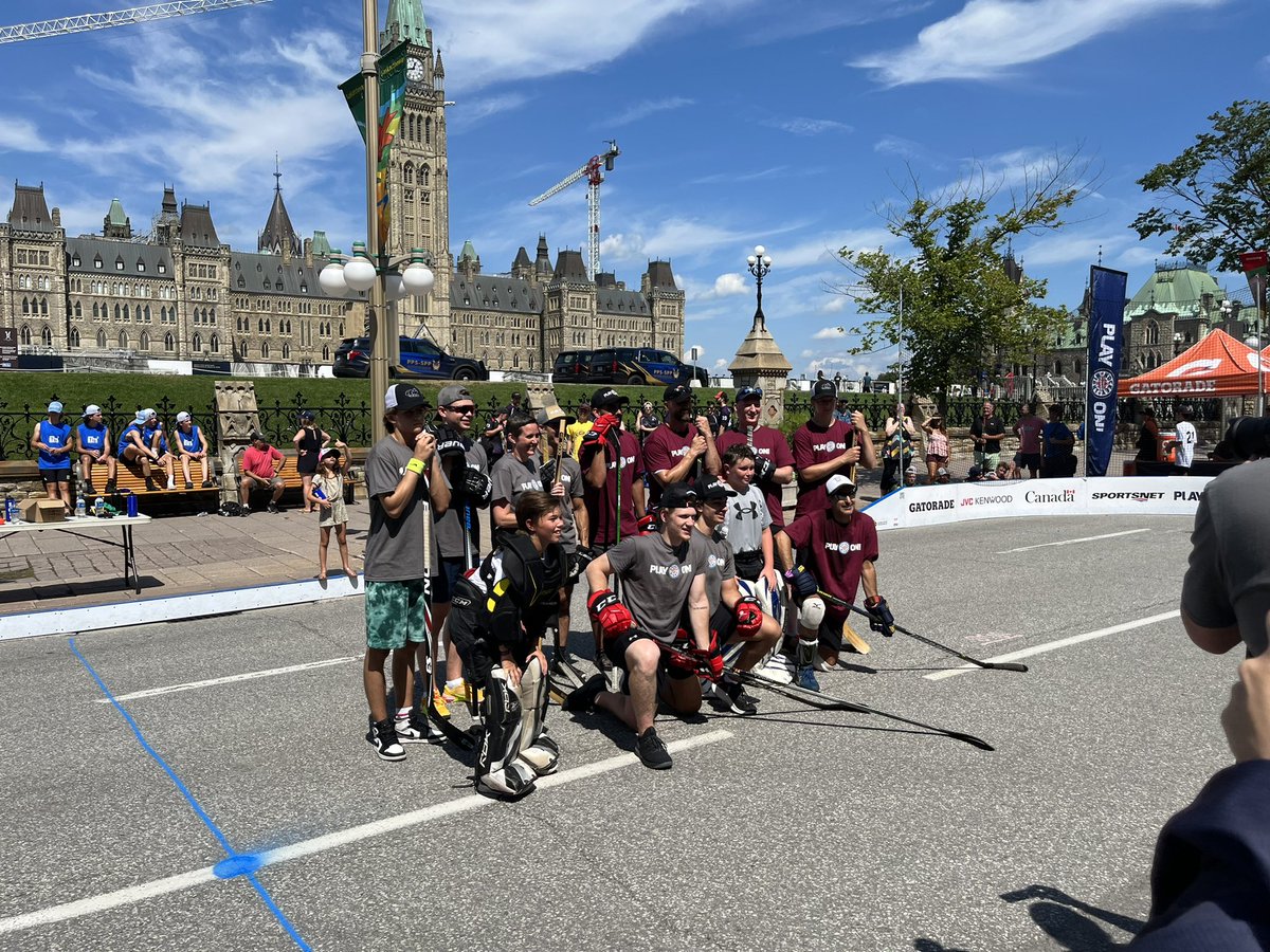 We had a great celebrity game at Play On! Ottawa, it’s #GoodToBeBack 

#PlayOn #PlayOnOttawa