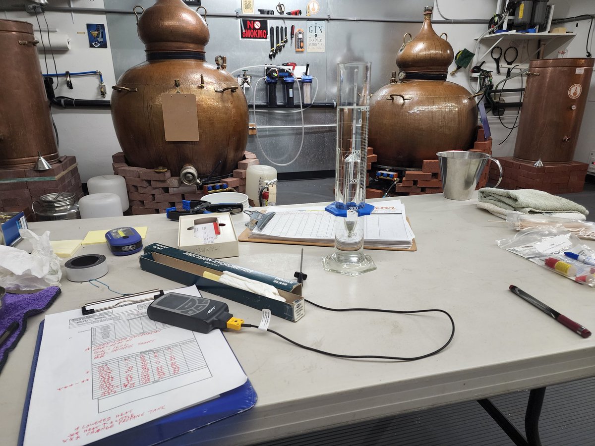 PacificDistill's tweet image. Proofing some still strength Voyager Gin.