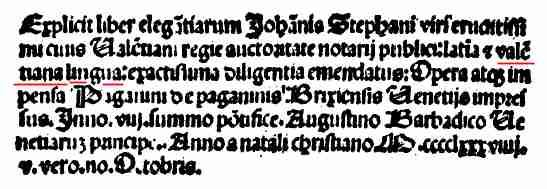 VeritatLa's tweet photo. LIBER ELEGANTIARUM, JOAN ESTEVE:  Primer diccionari imprés en llengua romanç Valenciana (1489) 
 
LIBER ELEGANTIARUM, JOAN ESTEVE. Primer diccionario impreso en lengua romance Valenciana (1489) https://t.co/v31uap7IZx