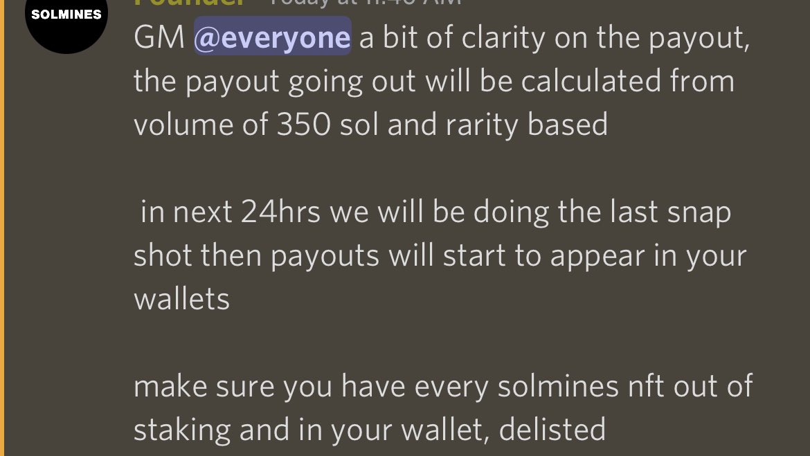 GamesTheboom's tweet photo. Maybe something just getting ready for the first payment not late to get in to the action with @SolMinesgame royalties getting pay soon n games getting build don’t fade on @SolMinesgame @MagicEden @SolanartNFT @solana @Nftcomunication 🤫🤫🤫🤫🤫🤫🤫🤫🤫🤫🤫🤫 https://t.co/GNvIYMryLx