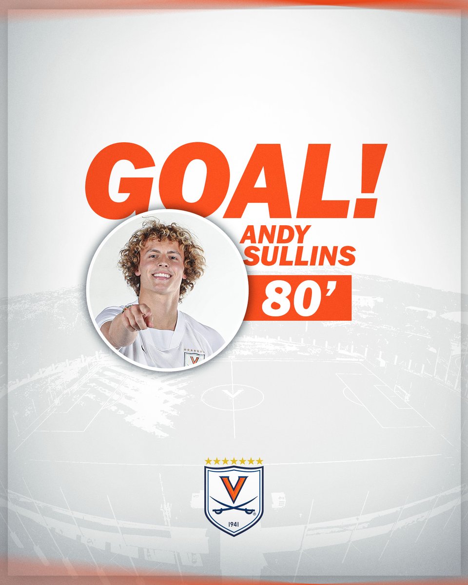 UVAMenSoccer's tweet photo. 80' It's a brace for Sullins! His second goal in less than two minutes! 

UVA 5, Bowling Green 1

#GoHoos⚔️ https://t.co/ICrGCwsxd0